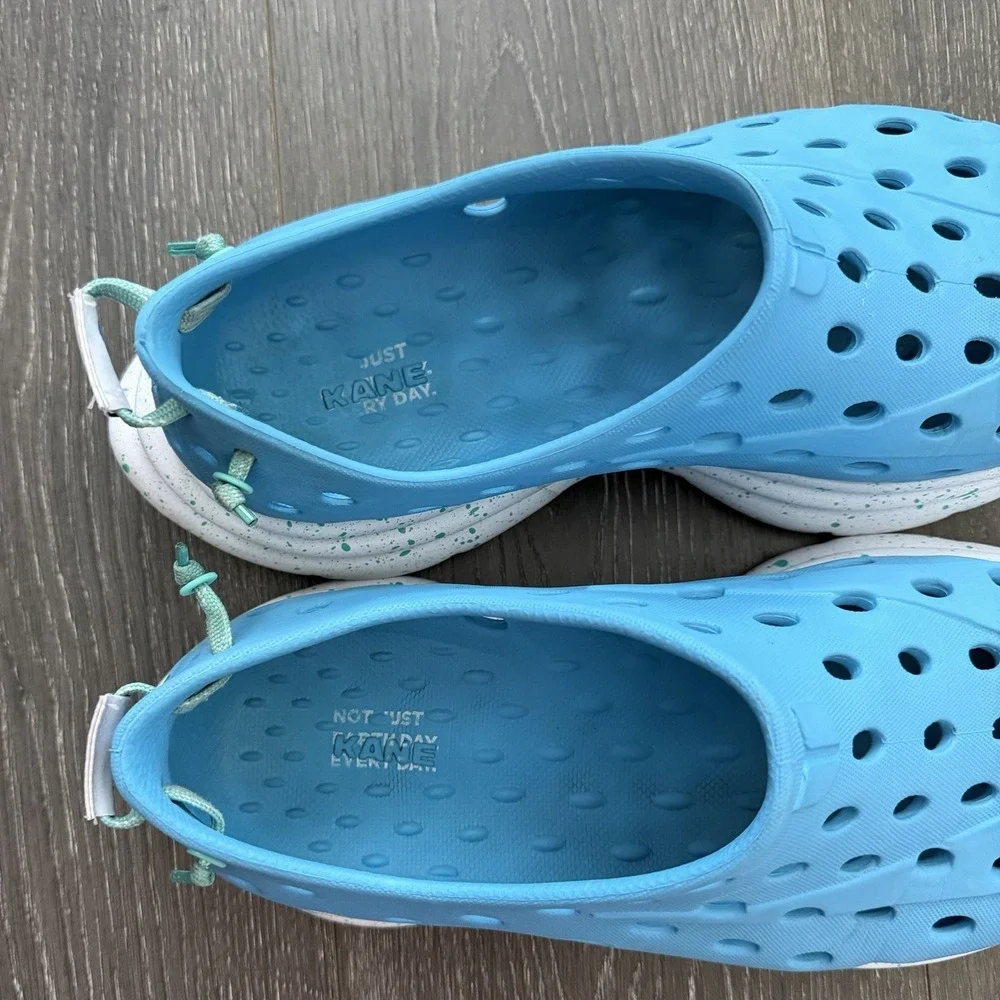 Kane Footwear Revive Recovery Shoes Mens 12 Cushion Slip On Comfort Aqua